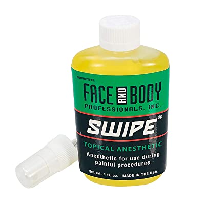 Face and Body Swipe Topical Anesthetic for Painful Tattoo Procedures