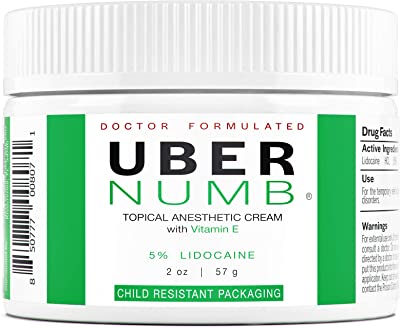 Uber Scientific 5% Lidocaine Topical Skin Numbing Cream