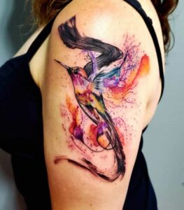 Abstract-Hummingbird-Tattoo
