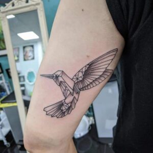 Dimensional-Hummingbird-Tattoos
