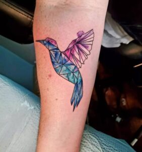 Dimensional-Hummingbird-Tattoos