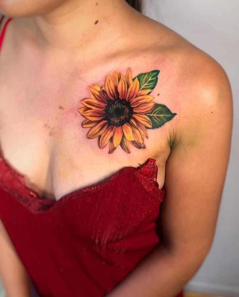 beautiful-sunflower-tattoo-Channing-Stone-1