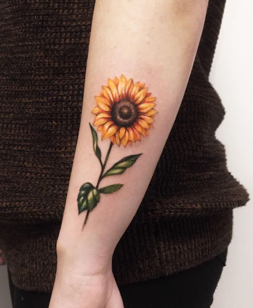 beautiful-sunflower-tattoo-by-Noemesys