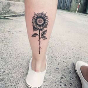 creative-sunflower-tattoo-by-Ada-Tori