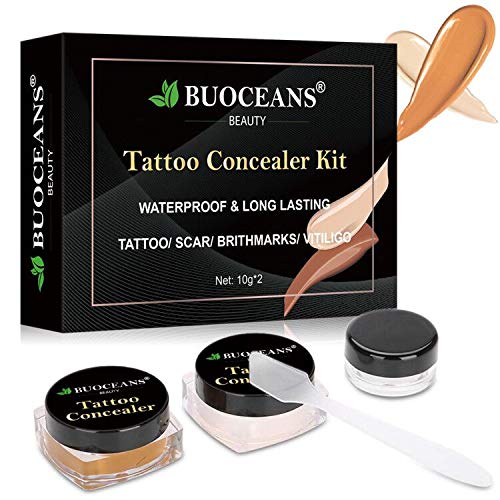 BUOCEANS Waterproof Makeup Concealer for Tattoos