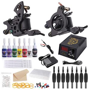 Hawink Tattoo Kit for Beginners with 7-Ink Set